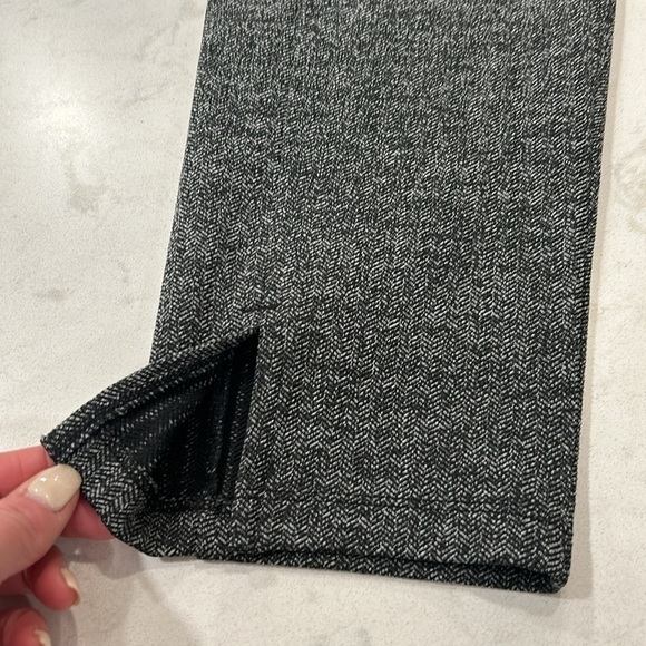 Athleta Tight Legging Pants Herringbone Houndstooth Mercer High Rise Grey Black - Picture 11 of 16